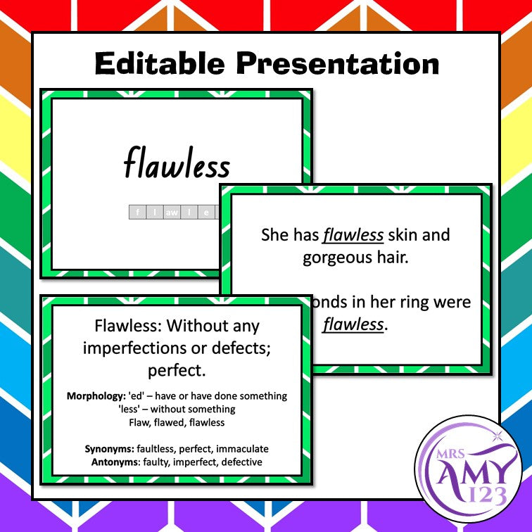 Senses Vocabulary Pack- Word Lists, Flash Cards & Activities