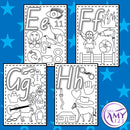 Alphabet Coloring/Colouring Posters - Many Pictures!