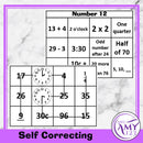 Mental Math Sorting Squares - Middle - Cut & Paste