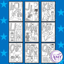Alphabet Coloring/Colouring Posters - Many Pictures!