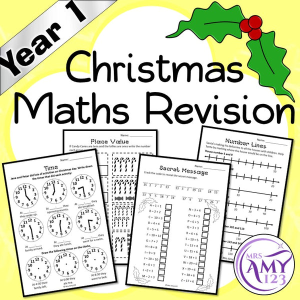 Year 1 Christmas Maths Revision - Australian Curriculum Aligned