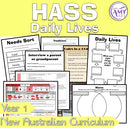 Year 1 HASS - Daily Lives Unit - Australian Curriculum