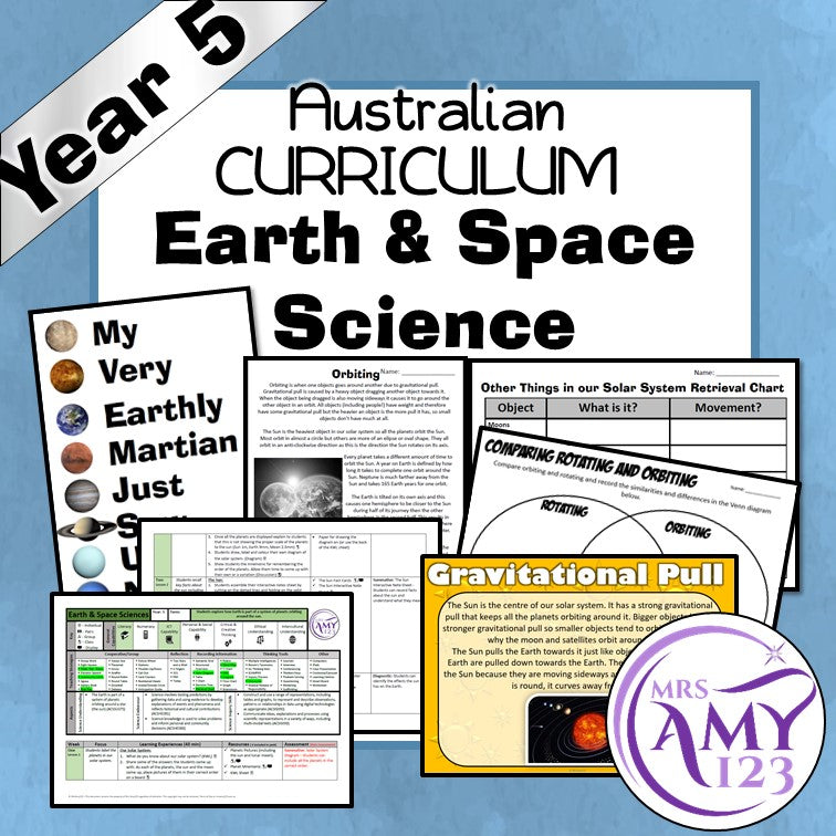 Year 5 Earth & Space Science- Australian Curriculum Version 8.4