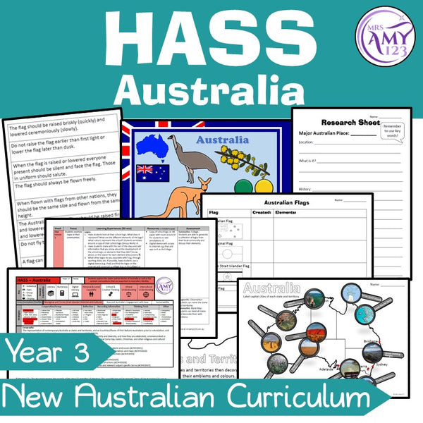 Year 3 HASS Australian Curriculum Australia Unit