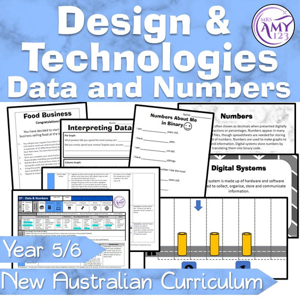 Year 5 & 6 Digital Technologies- Numbers & Data Unit