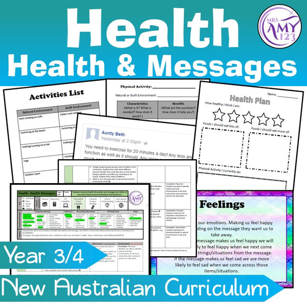Australian Curriculum Year 3/4 Health Messages Unit