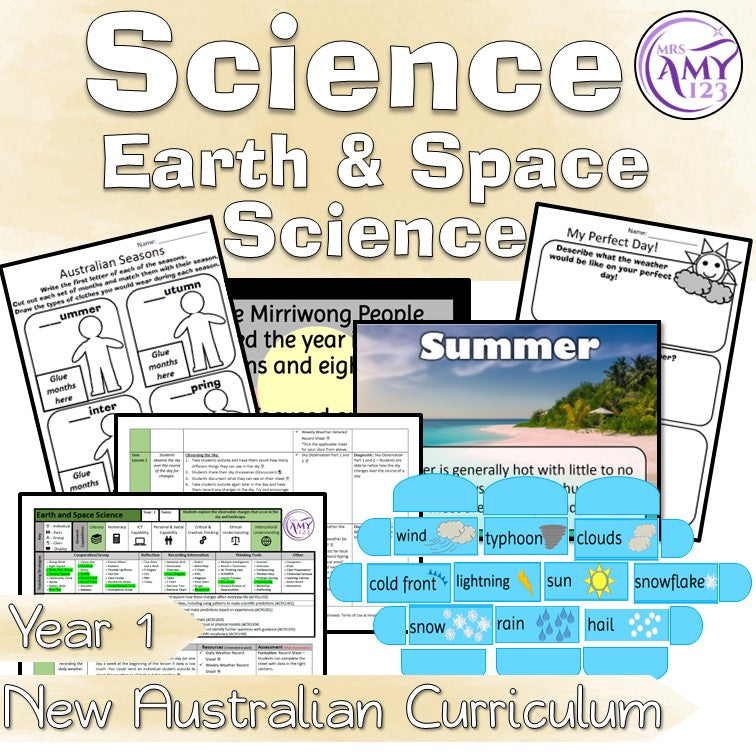 Australian Curriculum Year 1 Earth & Space Science Unit