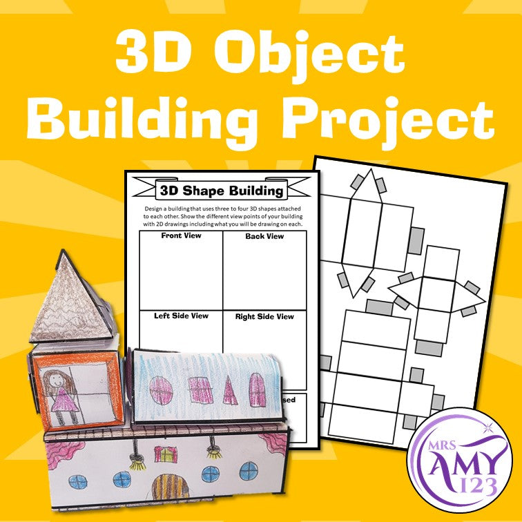 Building Object Using Shapes 3D Object/Shape Activity Building Project