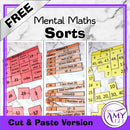 Mental Math Sorts Sample