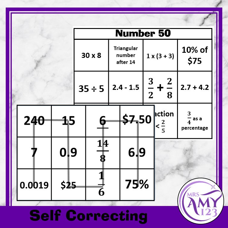 Mental Math Sorting Squares - Upper - Cut & Paste