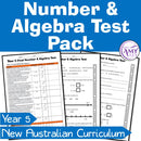 Year 5 Maths - Number & Algebra Test Pack - Australian Curriculum