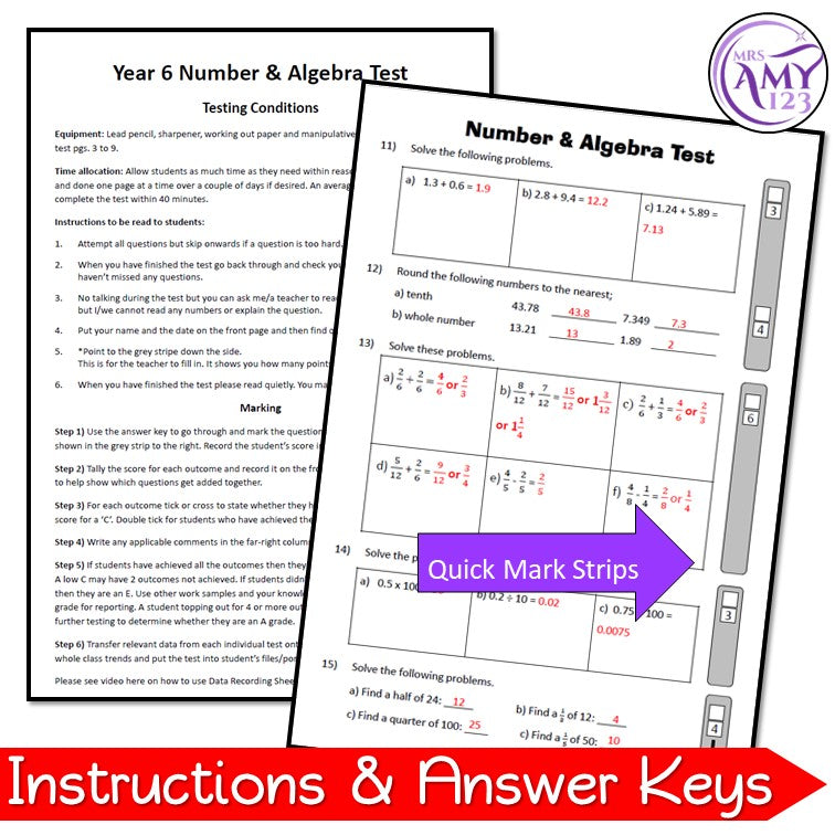 F-6 Ultimate Mathematics Test Bundle - Australian Curriculum