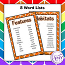 Animal Features & Habitats Vocabulary Pack