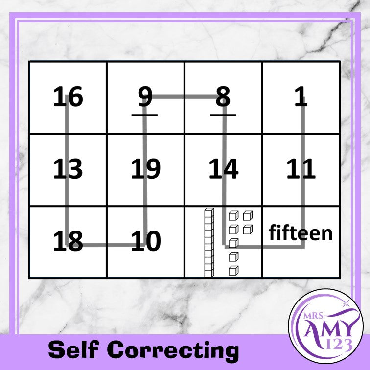 Mental Math Sorting Squares - Lower - Cut & Paste