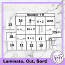 Mental Math Sorting Squares - Lower - Cut & Paste
