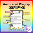 Recount Writing Features - Display or Activity