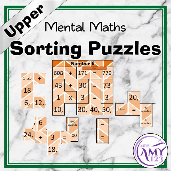 Mental Maths Sorting Puzzles - Upper