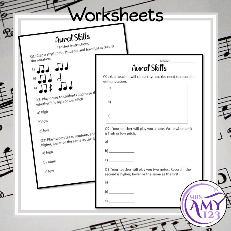 Australian Curriculum Year 1/2 Aural Skills Music Unit