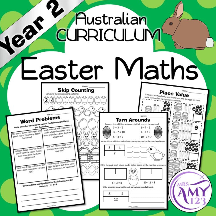 Year 2 Easter Maths - Australian Curriculum Aligned