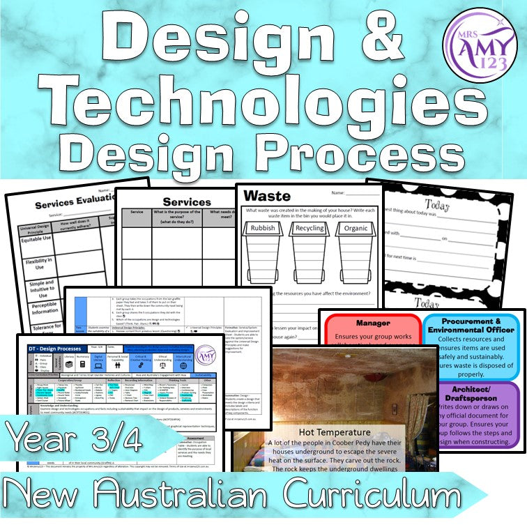 Australian Curriculum Year 3/4 Design and Technologies Design Process Unit