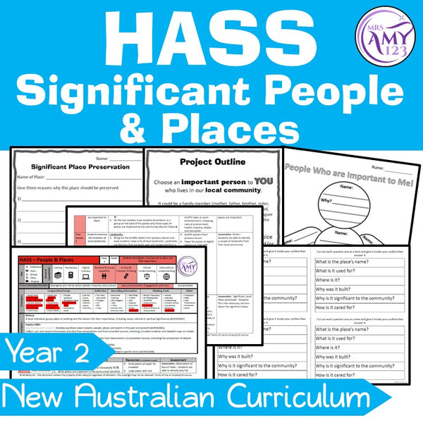 Australian Curriculum Year 2 HASS Significant People and Places Unit