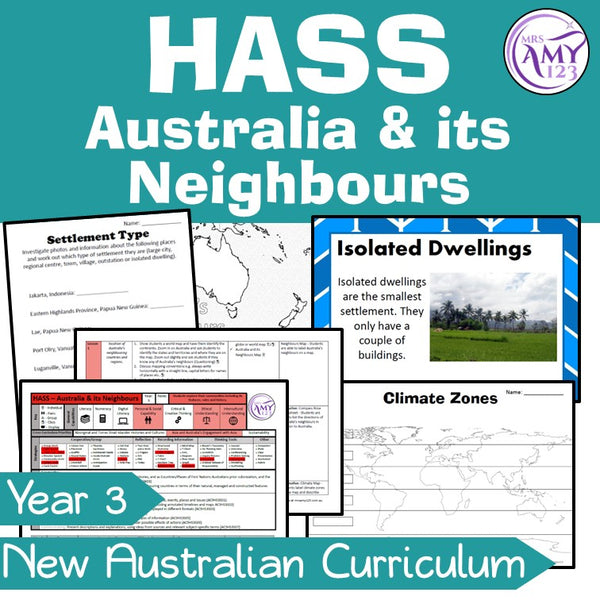 YEAR 3 HASS Australia and its Neighbours - Geography