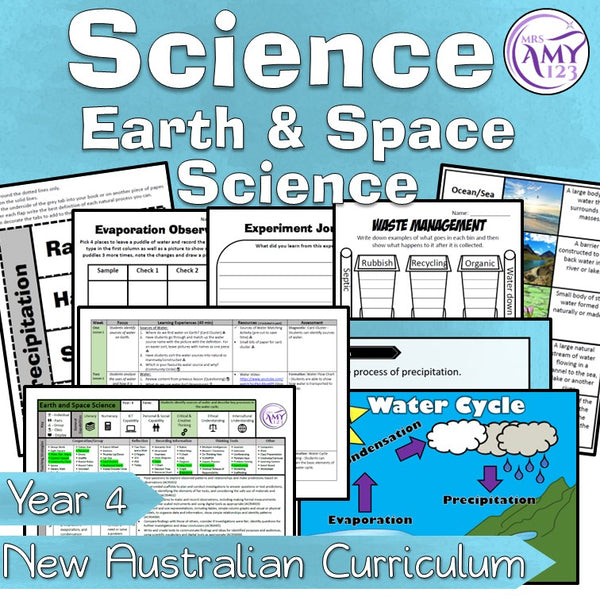 Year 4 Earth and Space Science Unit Australian Curriculum Version 9