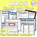 Year 1 HASS - Family and Time Unit - Australian Curriculum