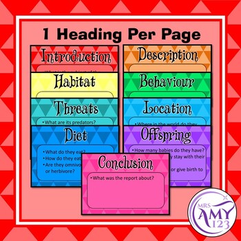 Report Writing Question Prompts- Animals, People & Places!