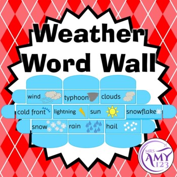 Weather Word Wall Cards