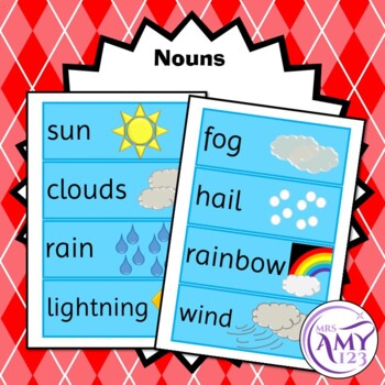 Weather Word Wall Cards