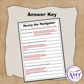 Henry the Navigator Comprehension
