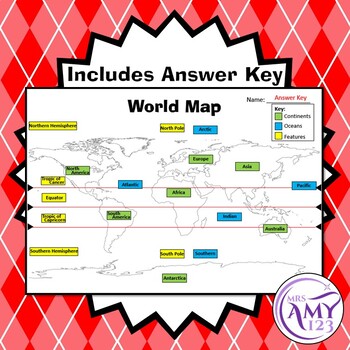 World Map Cut and Paste Activity