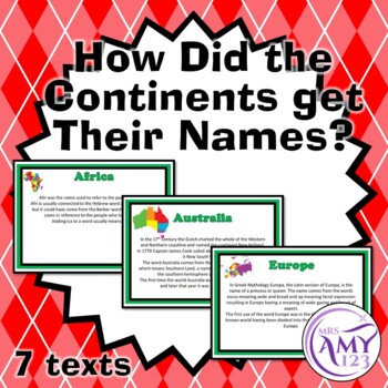 How Did the Continents Get Their Name? -7 Texts
