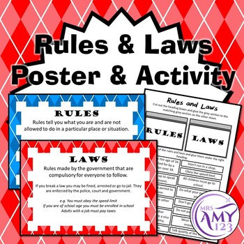 Rules & Laws Activity & Posters