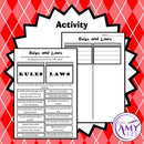 Rules & Laws Activity & Posters