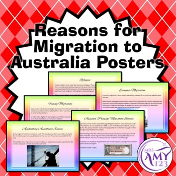 Reasons for Migration to Australia Posters